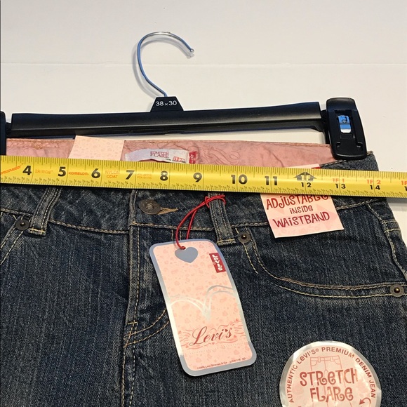 Levi’s 517 Womens Stretch Flare Blue Jeans 8.5 + - Picture 6 of 8